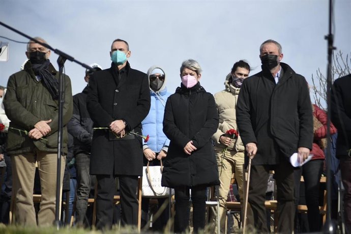 La consellera de Justicia, Lourdes Ciuró, en el homenaje a las víctimas de la Batalla del Ebro