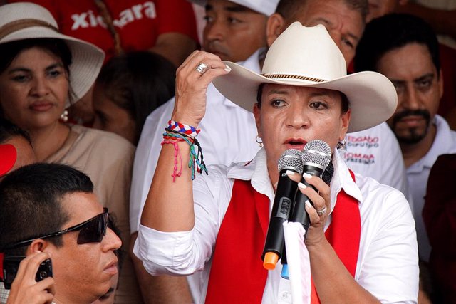 Archivo - Xiomara Castro, candidata a la Presidencia de Honduras