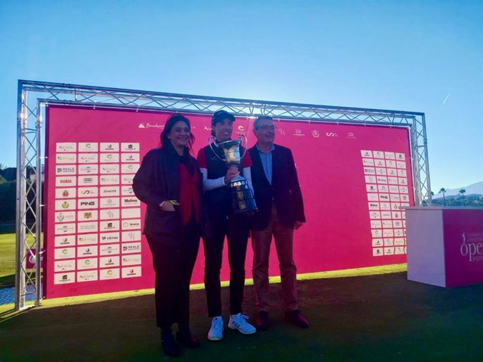 Entrega de premios del Andalucía Costa del Sol Open de España.