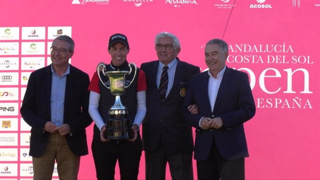 La golfista española Carlota Ciganda, vencedora del Andalucía Costa del Sol Open de España.