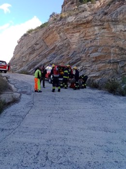 Rescatan a un hombre en la sierra de Fontcalent que entró en pánico y no podía descender
