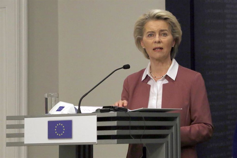 La presidenta de la Comisión Europea, Ursula von der Leyen
