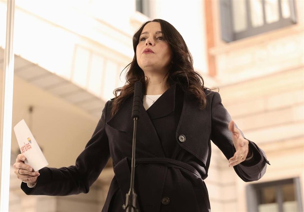 La líder de Cs, Inés Arrimadas.