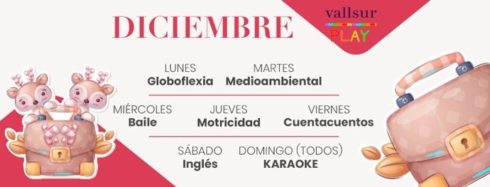Programación Ludoteca Diciembre Vallsur