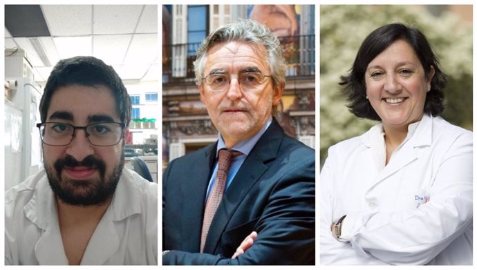 Los tres principales investigadores del estudio, JM Rodrigo, J. Sastre y V. Pozo.