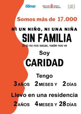 Dorsal de la carrera 'Ni un niño sin familia'