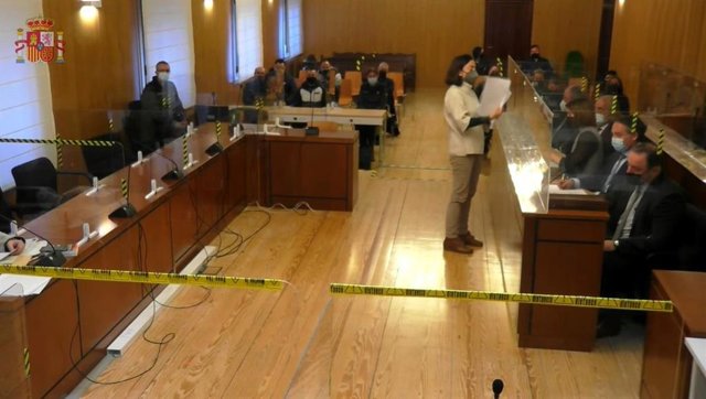 Vista general de la sala donde se desarrolla el juicio contra los diez acusados.
