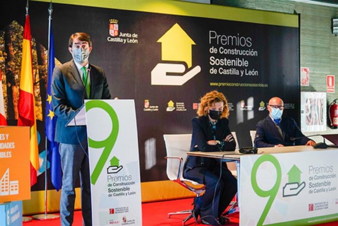 El consejero de Fomento, durante la presentación de los premios.