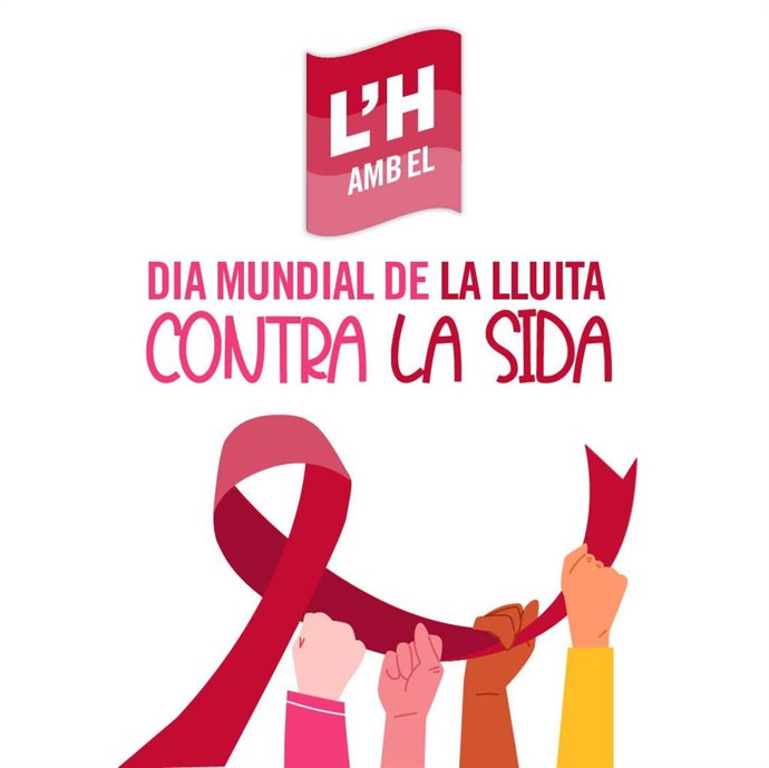 L'Hospitalet de Llobregat (Barcelona) conmemora el Día Mundial de la Lucha contra el Sida con varias actividades.