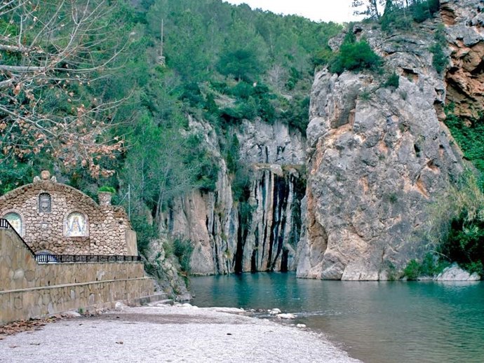 Archivo - Fuente de los Baños, en Montanejos (Valencia)