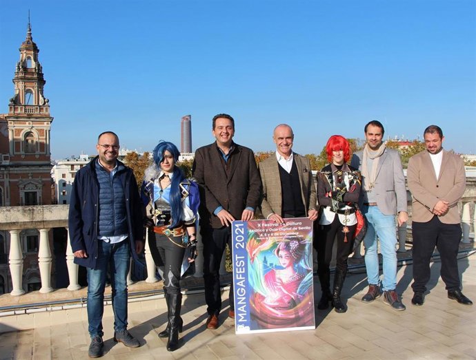 Presentación de la nueva edición del Mangafest, que vuelve a sus fechas tradicionales en Fibes, del 4 al 6 de diciembre.