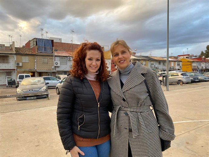 Peláez con Estafanía Martín