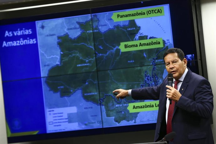 El vicepresindete de Brasil, Hamilton Mourao.