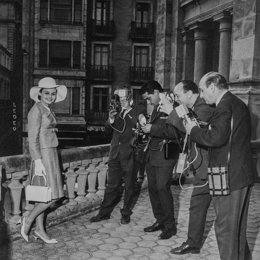 La actriz Rocío Dúrcal en una sesión de fotos