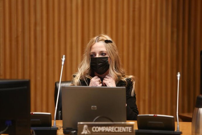 Archivo - La Presidenta del Observatorio contra la violencia doméstica y de género del Consejo General del Poder Judicial, Angeles Carmona, a su llegada a una Comisión de Seguimiento y Evaluación de los Acuerdos del Pacto de Estado en materia de Violenc