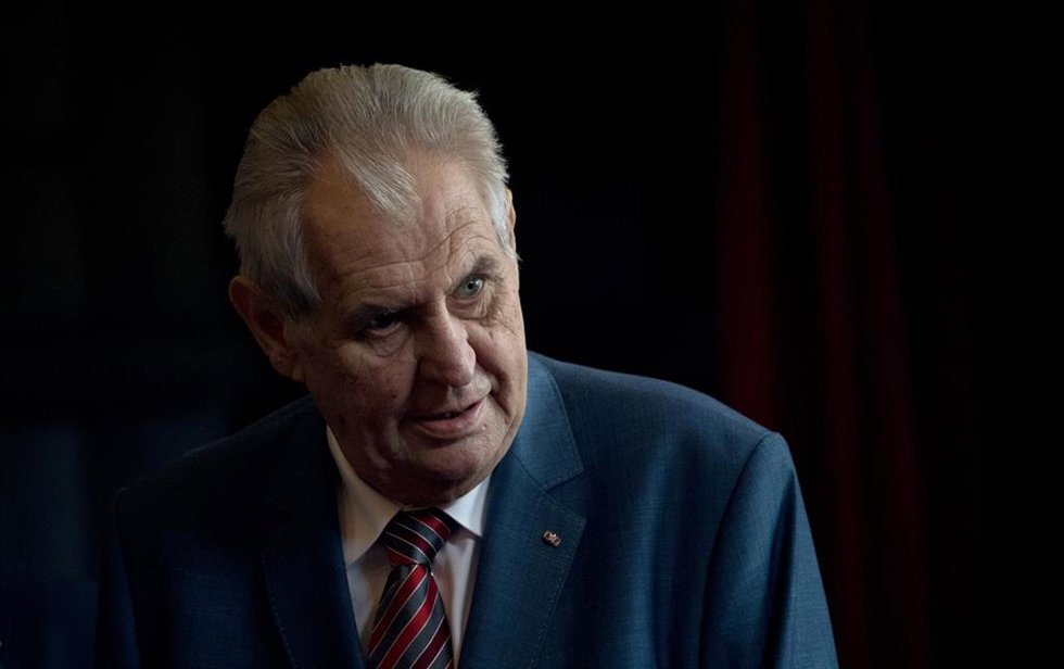 Archivo - El presidente de República Checa, Milos Zeman