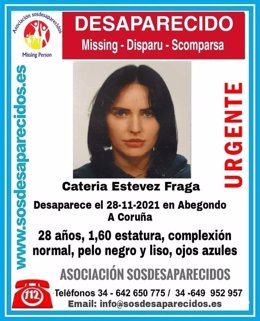Joven desaparecida en Abegondo (A Coruña)