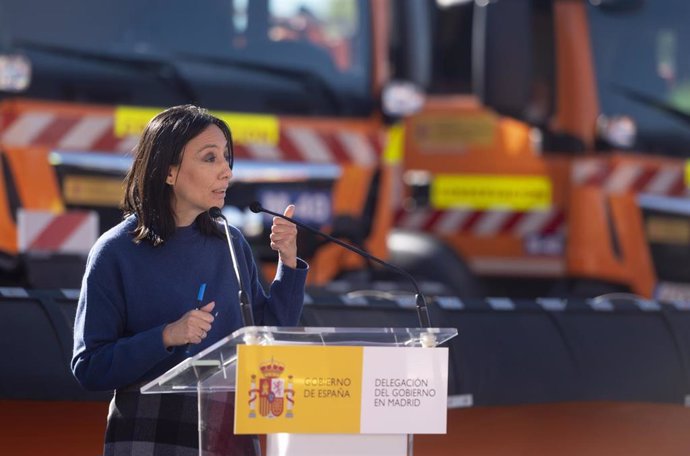 La delegada del Gobierno en Madrid, Mercedes González, presenta el Plan de Fenómenos Adversos y Nevadas 2021-2022