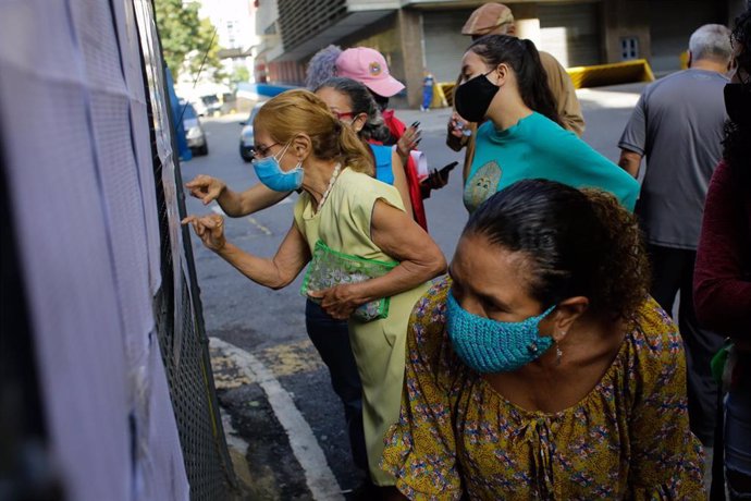 Colegio electoral en Caracas