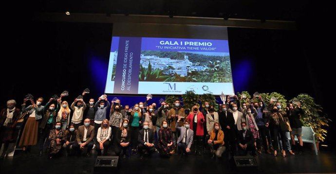 La Diputación de Málaga premia 28 proyectos contra la despoblación en la I Gala 'Tu iniciativa tiene valor'