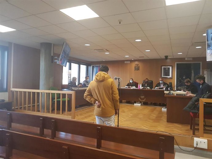 El acusado durante el juicio