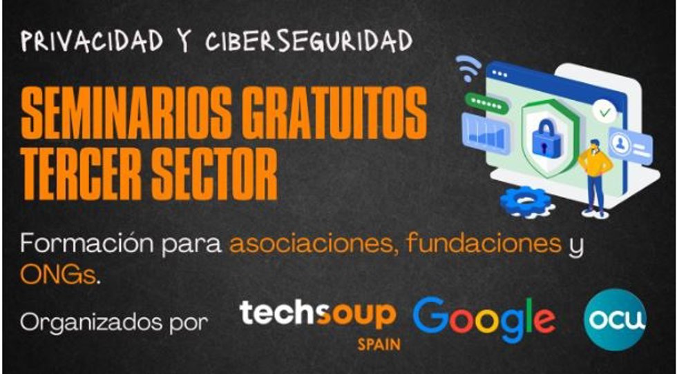 Cartel de las jornadas sobre privacidad y seguridad en el Tercer Sector.