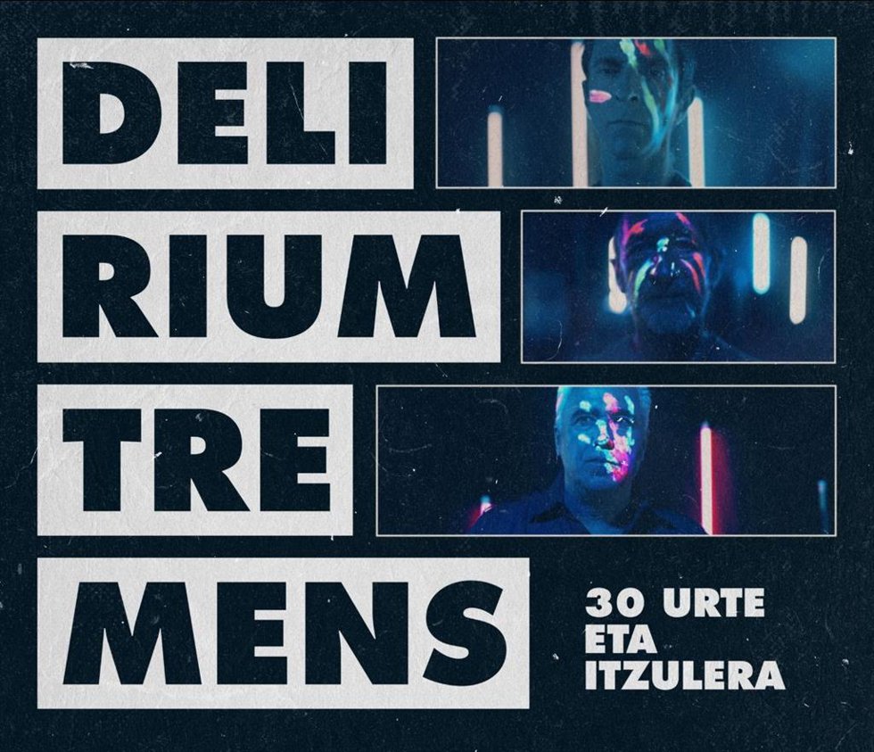 Cartel del regreso de la banda Delirium Tremens