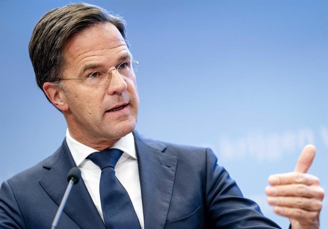 26 November 2021, Netherlands, Den Haag: Mark Rutte, Prime Minister of the Netherlands, speaks during a press conference. In view of rapidly rising infection and patient numbers, the Netherlands imposes an evening lockdown. Photo: Bart Maat/ANP/dpa