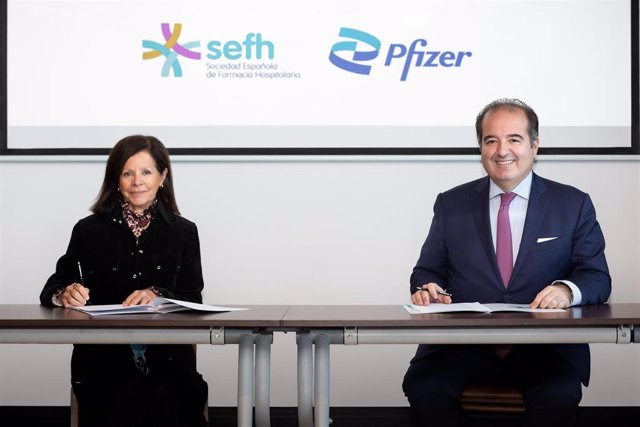 La Sociedad Española De Farmacia Hospitalaria (SEFH) Y Pfizer Han Firmado Un Convenio De Colaboración Para Avanzar En El Desarrollo Y Expansión De La Telefarmacia En Los Servicios De Farmacia Hospitalaria En España.