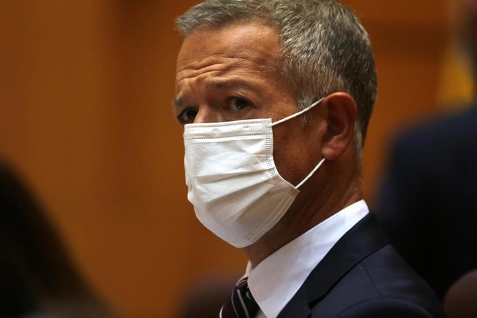 Archivo - El presidente del Senado, Ander Gil, durante una sesión de Control al Gobierno en el Senado, a 21 de septiembre de 2021, en Madrid (España). En la sesión de Control al Gobierno, se votará la proposición de ley reguladora de los colectivos de u