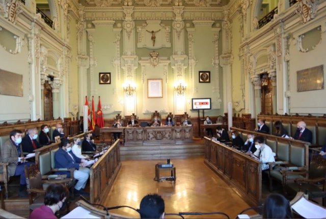 Pleno municipal del Ayuntamiento de Valladolid.