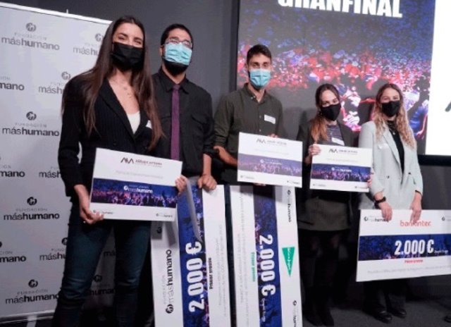 Proyectos Ganadores De La Gran Final Premio Jóvenes Máshumano: Lázzaro, Fibras Naturales Canarias Y Hera Technology.