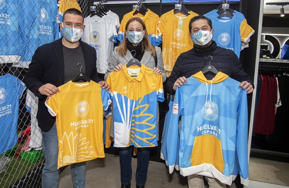 La empresa onubense Gañafote, marca oficial de los Mundiales de Bádminton 2021.
