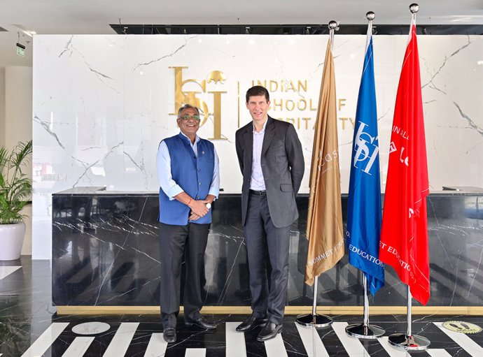 Benot-Etienne Domenget, CEO, Sommet Education and Dilip Puri, Founder & CEO, Indian School of Hospitality