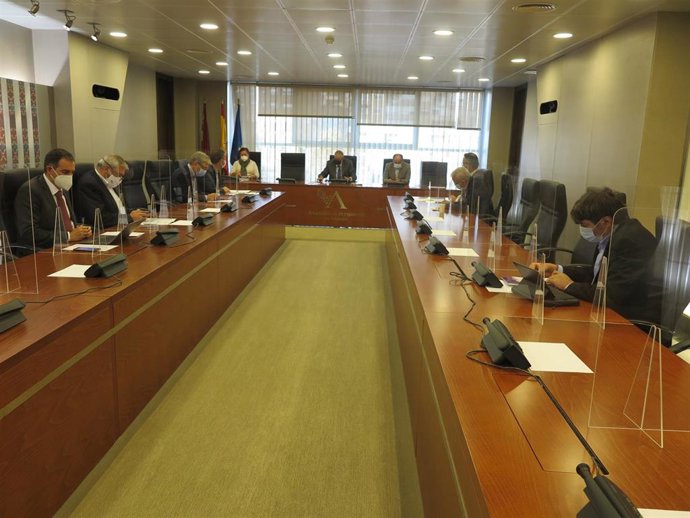 Reunión de la Junta de Portavoces de la Asamblea Regional de Murcia