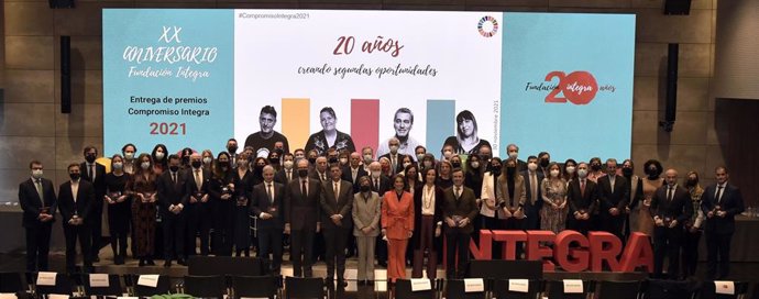 Fundación Integra celebra su XX aniversario. Foto de familia en Madrid