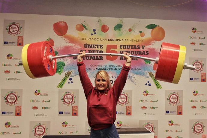La atleta Lydia Valentín asiste a la presentación del nuevo programa de promoción europeo CuTE Healthy  Cultivating a Healthy Europe with Fruit and vegetables from EUROPE (2021-2023).