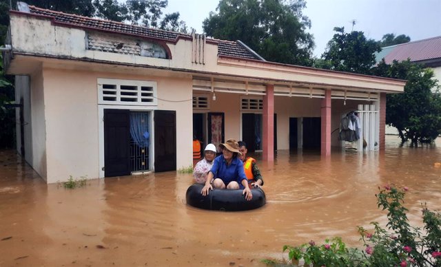 Imagen de archivo de inundaciones en Vietnam