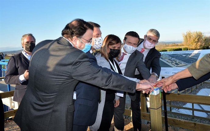 El presidente de C-LM, Emiliano García-Page, en un acto empresarial en Talavera de la Reina