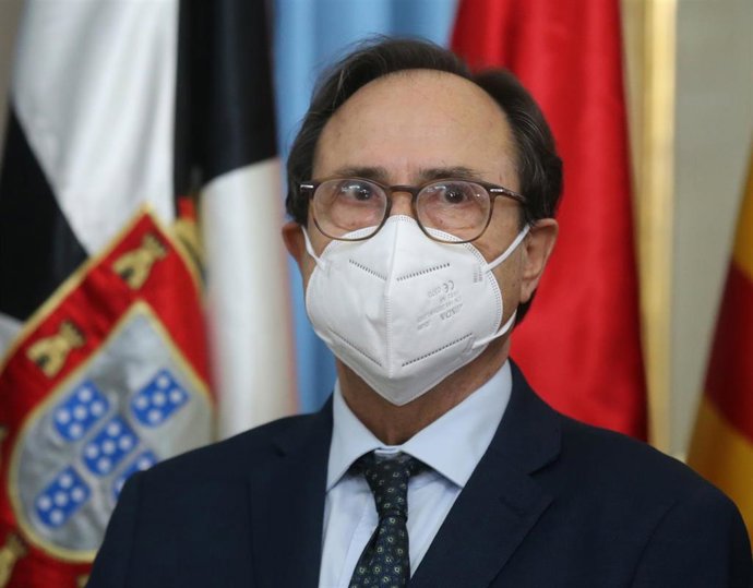 El conseller de Hacienda y Modelo Económico de Comunidad Valenciana, Vicent Soler i Marco, en una reunión del Comité Preparatorio de Impulso y de Seguimiento de la Conferencia de Presidentes, en el Paseo de la Castellana, a 26 de noviembre en Madrid