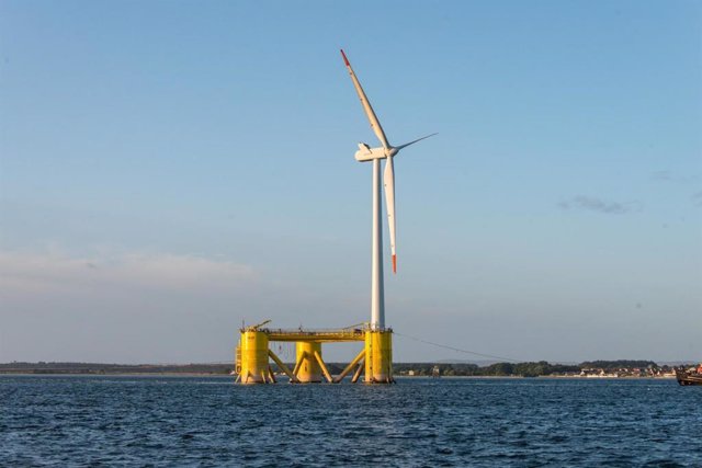 Archivo - Parque eólico marino flotante Kincardine situado en Aberdeen (Escocia) y desarrollado por Cobra (ACS)