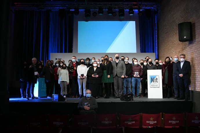 Acto de la 21 Nit de les Revistes i la Premsa en Catal de la Associació de Publicacions Peridiques en Catal (APPEC), el 30 de noviembre de 2021.