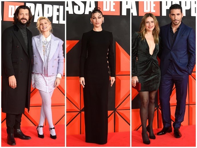 Todos los protagonistas de 'La casa de papel' se han dado cita en el estreno de la final de la serie