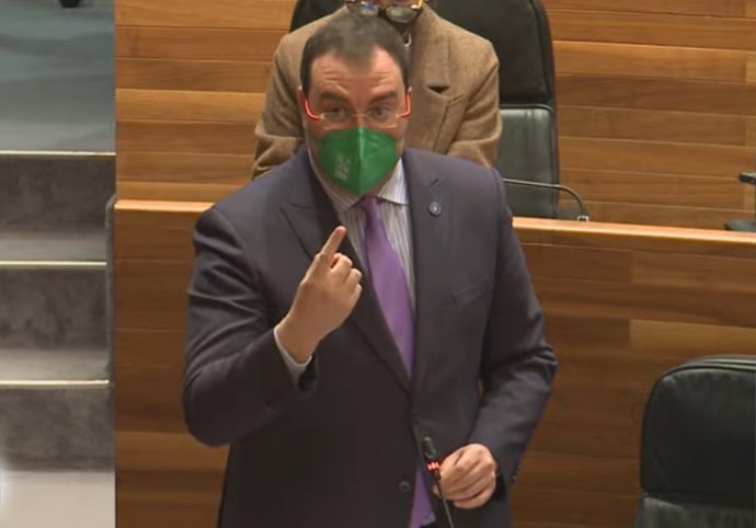 El presidente del Principado, Adrián Barbón