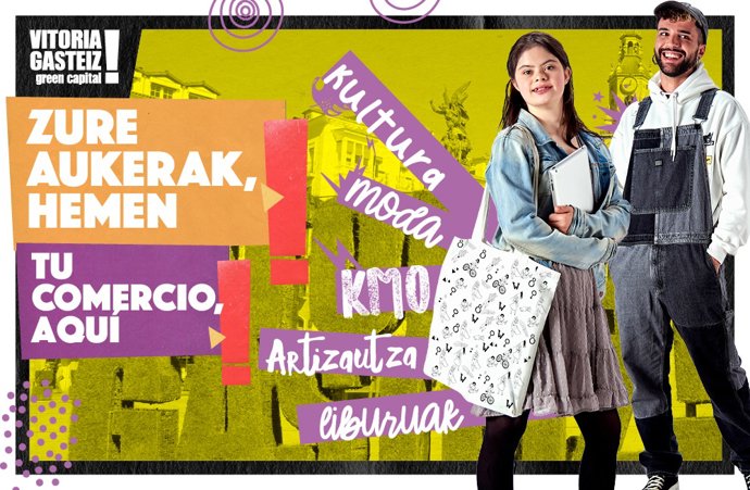 El Ayuntamiento de Vitoria-Gasteiz fomenta el consumo local entre la juventud a través de la campaña 'Tu comercio aquí'