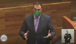 El presidente del Principado de Asturias, Adrián Barbón.