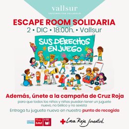 Roja Juventud en Valladolid organiza un Escape Room en Vallsur para concienciar sobre el uso de los juguetes