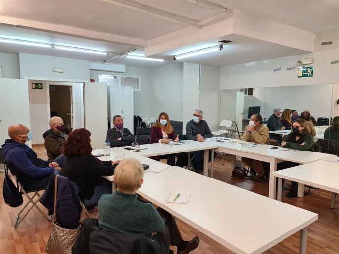 La concejal de Podemos Sevilla, Susana Serrano, en el Consejo de Círculos, máximo órgano de la formación entre asambleas.
