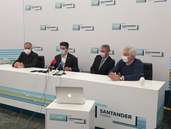 Los portavoces de UxS, PSOE, Cs y PRC