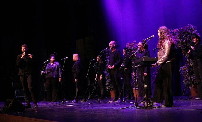 Espectáculo navideño de música góspel en la Diputación de Málaga